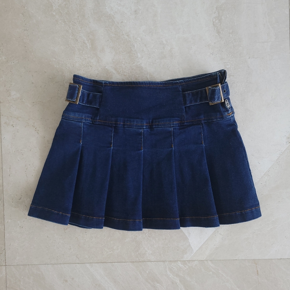 Denim mini skirt